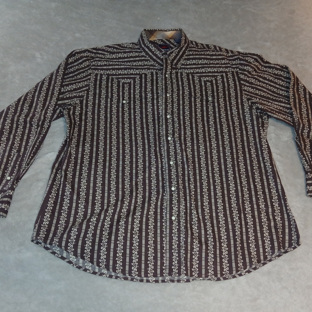 Roper Peral Snap Pattern Long-Sleeve
